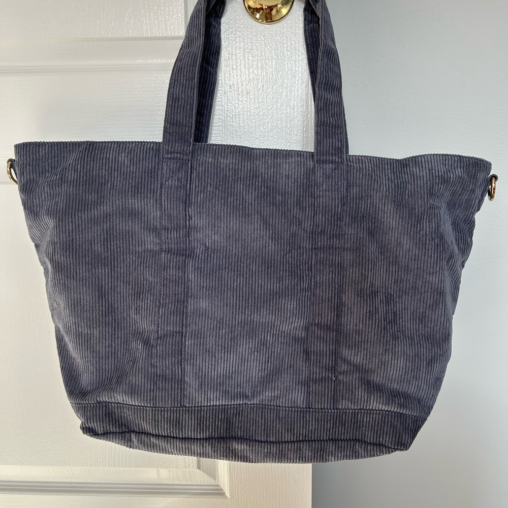 Stoney Clover Lane Blueberry Corduroy Tote